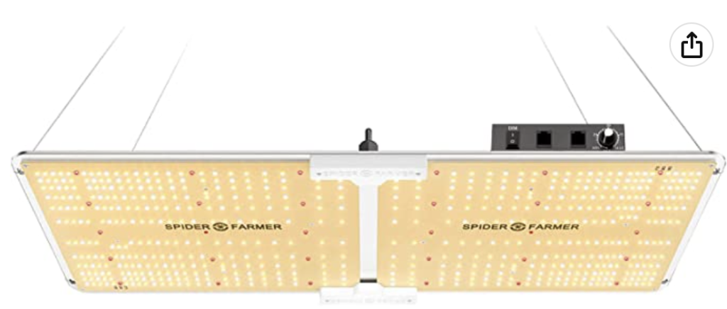 Spider Farmer SF-2000 Spider Farmer SF2000 Lampe Horticole à spectre complet à variateur d’intensité, Lampe de Croissance,Compatible avec LEDs Samsungs LM301B 3000K 5000K 660nm 760nm IR.