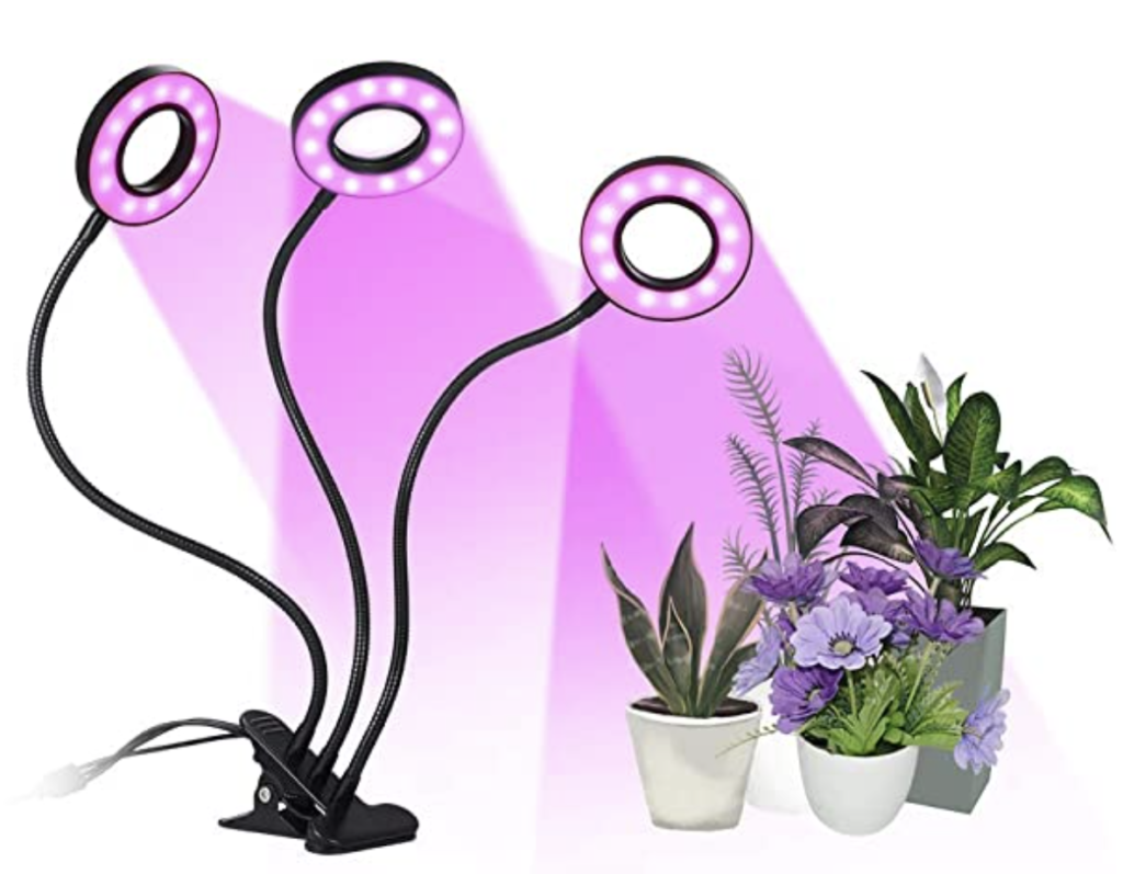 Lampe végétale, Tomshine 54 LED 27W Lampe de culture 3 têtes Éclairage horticole 360 ​​°, 3 modes de luminosité / 5 niveaux dimmable / 3 modes de minuterie