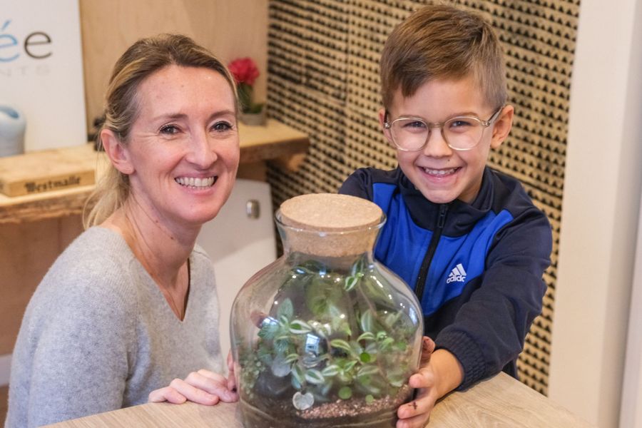 atelier de jardinage pour les enfants : CRÉEZ VOTRE TERRARIUM EN DUO AVEC VOTRE ENFANT 